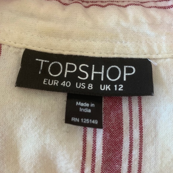 Topshop Stripped Button Down - Picture 3 of 4